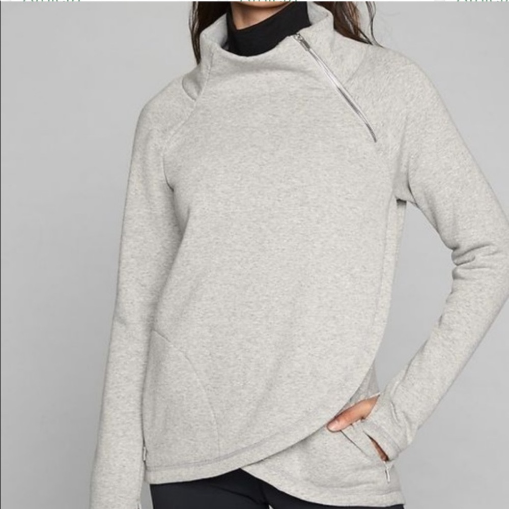 Athleta Cozy Karma ASYM sweatshirt